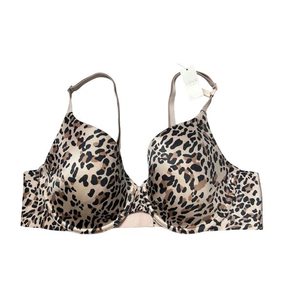 GAP Everyday Smooth Favorite Coverage Leopard Print Bra NEW - Picture 1 of 6